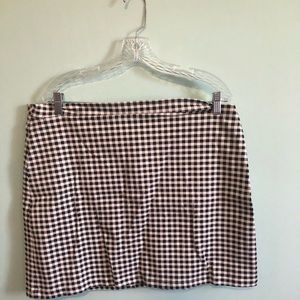 Body con checkered skirt